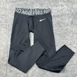 Nike Pro Pants Mens XL Black Tights Gym Running Compression Workout Athletic